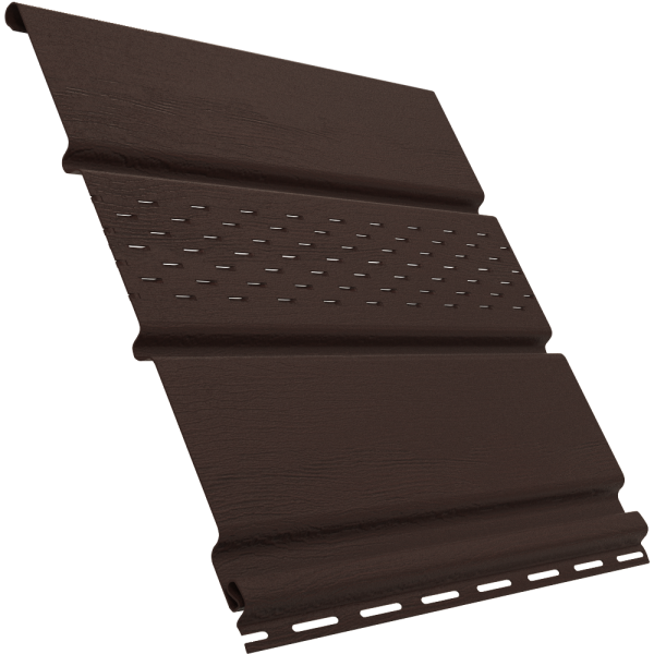 Софит Ю-Пласт перфорация по центру, коричневый купить в Александрове