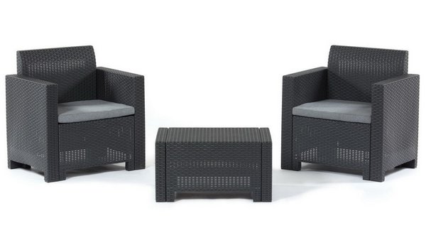 Комплект мебели Set Nebraska Terrace (2 кресла и кофейный столик) Венге купить в Александрове