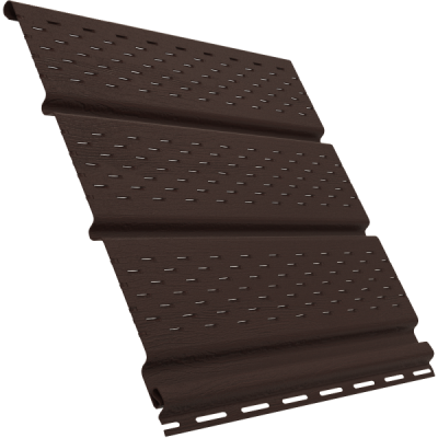 Софит Ю-Пласт с полной перфорацией, коричневый