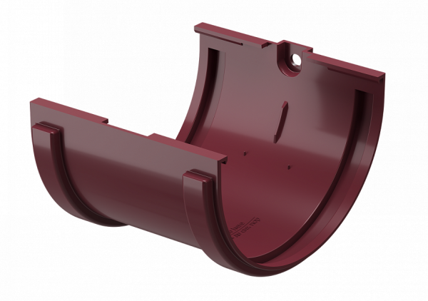 Соединитель желобов ПВХ Docke STANDART красный купить в Александрове