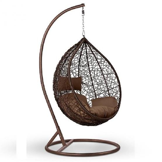 Кресло Подвесное из искусственного ротанга AFM-168A-L Brown купить в Александрове