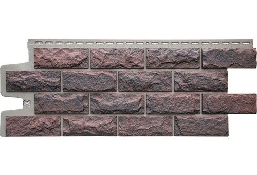 Фасадные панели Grand Line Колотый Камень Кофе, Шов тёмно-бежевый купить в Александрове