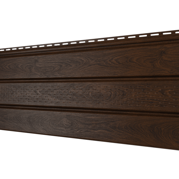 Софит Ю-Пласт перфорация по центру, Орех тёмный купить в Александрове