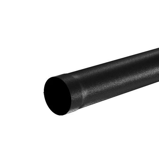 Водосток Aquasistem, система 125x90 - Труба водосточная 1.00м RAL 9005 Чёрный купить в Александрове