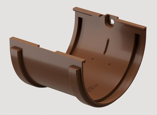 Соединитель желобов ПВХ Docke STANDART Светло-коричневый купить в Александрове