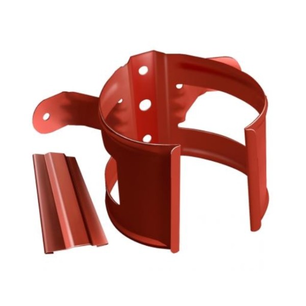 Водосток Grand Line 125x90 – Хомут трубы (на дерево) RAL 8004 купить в Александрове