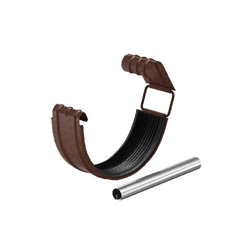 Водосток Aquasistem, Система 125x90 - Соединитель желоба с резиновым уплотнителем RAL 8017 Коричневый matt купить в Александрове