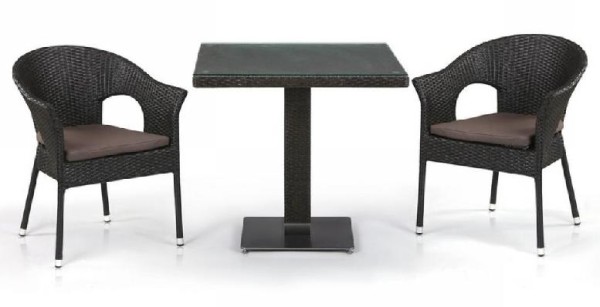 Комплект плетеной мебели AFINA из иск. ротанга T605SWT/Y79A-W53 Brown 2Pcs купить в Александрове
