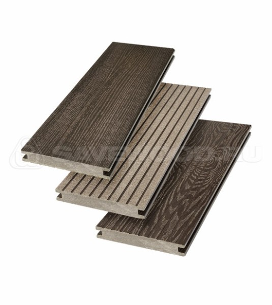 Террасная доска SW Fraxinus (R) полнотелая «SaveWood» Темно-коричневый купить в Александрове