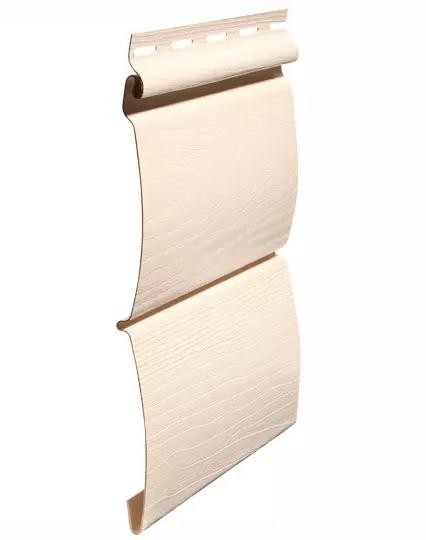 Виниловый сайдинг fineber (файнбер) - серия blockhouse (блокхаус) "бревно", слоновая кость купить в Александрове