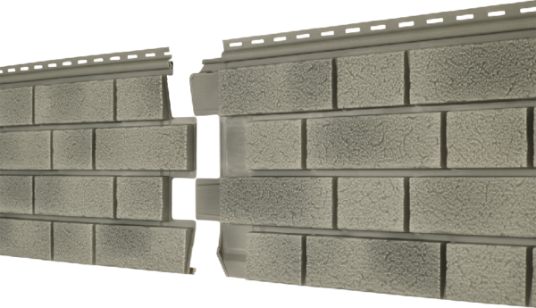 Фасадная панель Ю-пласт Стоун Хаус S-Lock Клинкер Балтик холодный цемент купить в Александрове