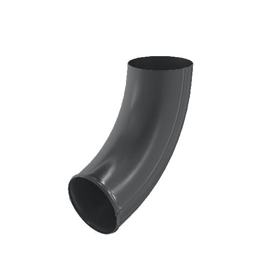 Водосток Aquasistem, система 125x90 - Отвод трубы RAL 7024 Тёмно-серый купить в Александрове