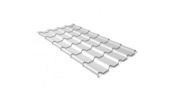 Металлочерепица камея 0,5 Satin RAL 9003 сигнальный белый купить в Александрове