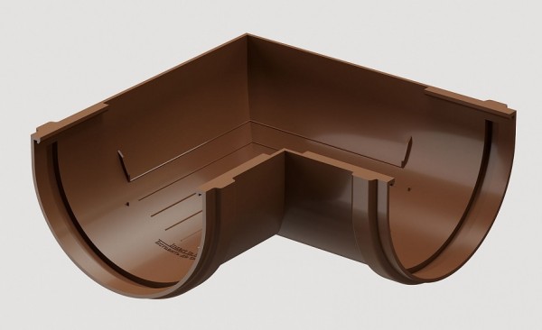 Угловой элемент 90˚ПВХ Docke STANDART Светло-коричневый купить в Александрове