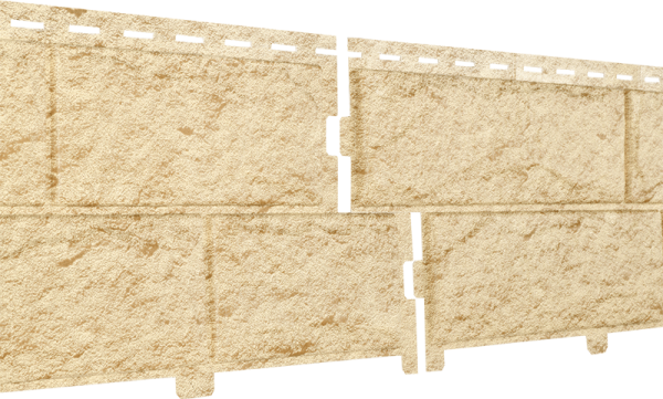 Фасадная панель Ю-Пласт Стоун-хаус камень золотистый (двойной замок) купить в Александрове