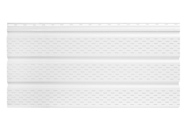 Софит к сайдингу ПЕРФОРИРОВАННЫЙ TECOS БЕЛЫЙ купить в Александрове