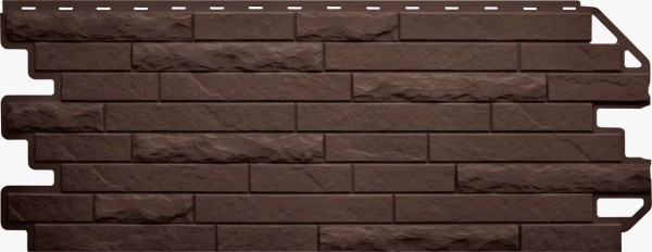 Фасадная панель Цокольный сайдинг Альта-профиль Кирпич-Антик ЭКО Коричневый купить в Александрове