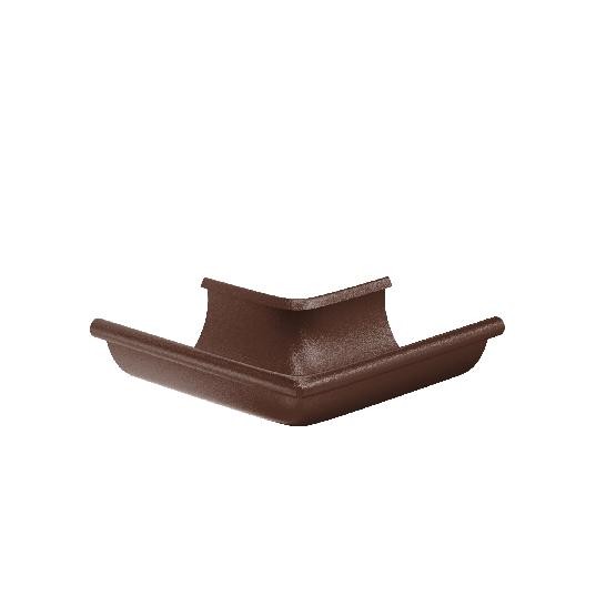 Водосток Aquasistem, Система 125x90 - Угол желоба, наружный 90° RAL 8017 Коричневый matt купить в Александрове