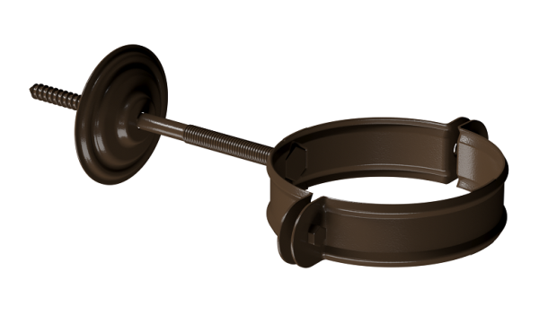 Хомут трубы D90 Döcke STAL PREMIUM Каштан, (RAL 8017) купить в Александрове