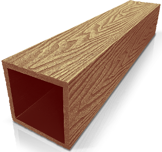 Столб ДПК 3D GardenParkett фактура дерева Бук купить в Александрове