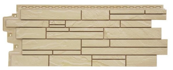 Фасадная панель Grand Line Скала Стандарт бежевый купить в Александрове