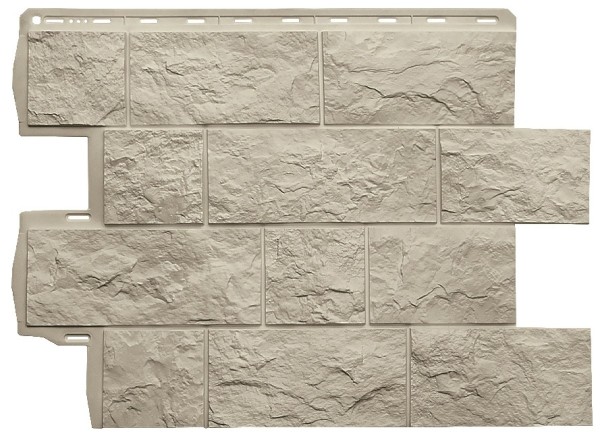 Фасадная панель Альта-Профиль Туф ЭКО Кремовый купить в Александрове