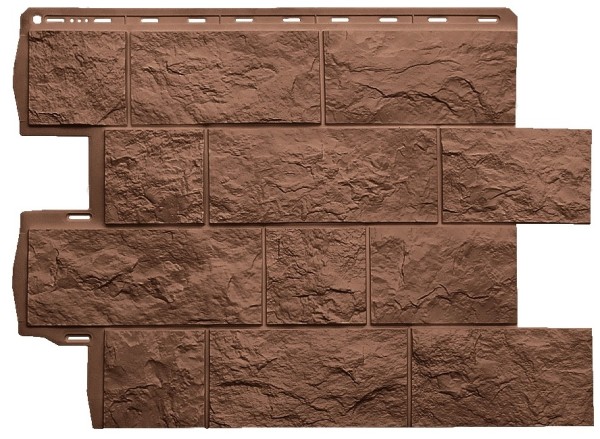 Фасадная панель Альта-Профиль Туф ЭКО Терракотовый купить в Александрове