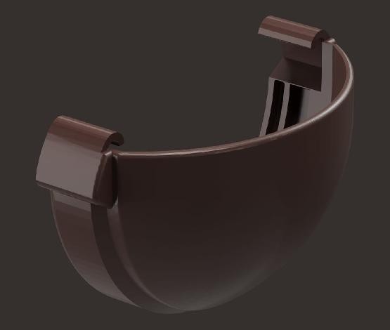 Заглушка желоба Docke Lux ПВХ - Шоколад купить в Александрове