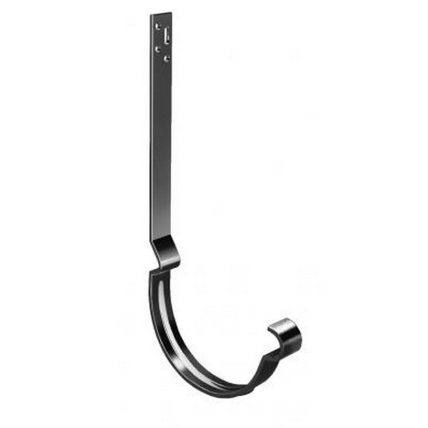 Водосток Grand Line 125x90 – Кронштейн длинный полоса RAL 9005 купить в Александрове