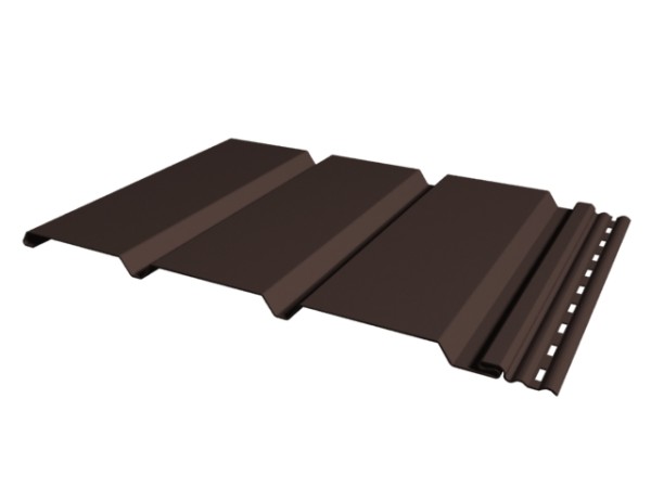 Софит к сайдингу ГЛАДКИЙ TECOS ТЁМНЫЙ-КАШТАН купить в Александрове