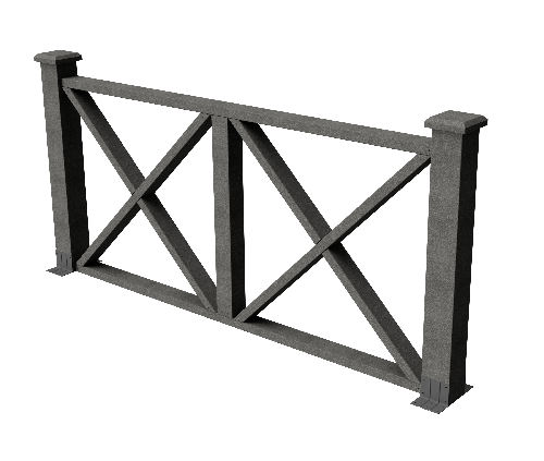 Ограждения декоративное ДПК GRINDERDECO Тауэр серый базальт купить в Александрове