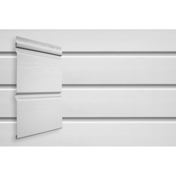 Виниловый сайдинг Grand Line Double-Брус Белый купить в Александрове