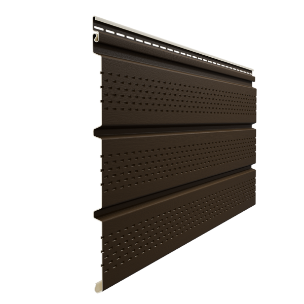 Софит Элит со сплошной перфорацией Коричневый (темный дуб) купить в Александрове
