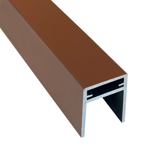 П-профиль Алюминиевый EasyDecking 35x25 Коричневый купить в Александрове