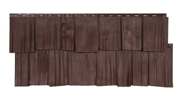 Фасадная панель T-Сайдинг- Щепа Дуб ЭКО-1 Браун купить в Александрове