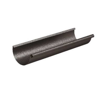 Водосток Aquasistem, Система 125/90 - Желоб водосточный 3 метра RR 32 Тёмно-коричневый matt