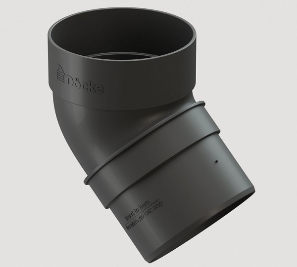 Колено 45˚ПВХ Docke STANDART серый купить в Александрове