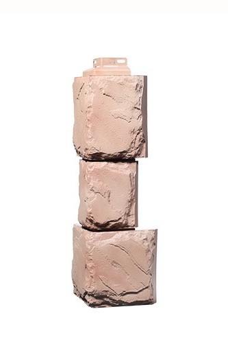 Угол Фасайдинг Серия «Камень крупный» Терракотовый купить в Александрове