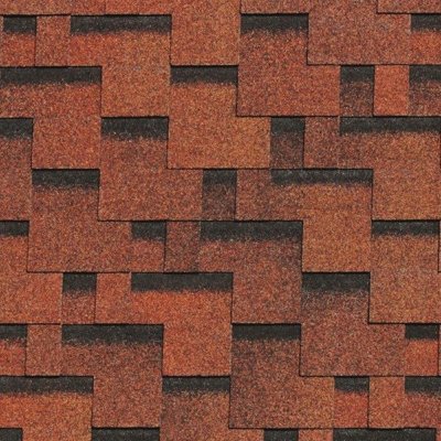 Гибкая черепица Docke, коллекция Генуя – Паприка