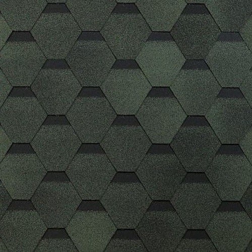 Гибкая черепица Shinglas, коллекция Оптима – Зеленый купить в Александрове