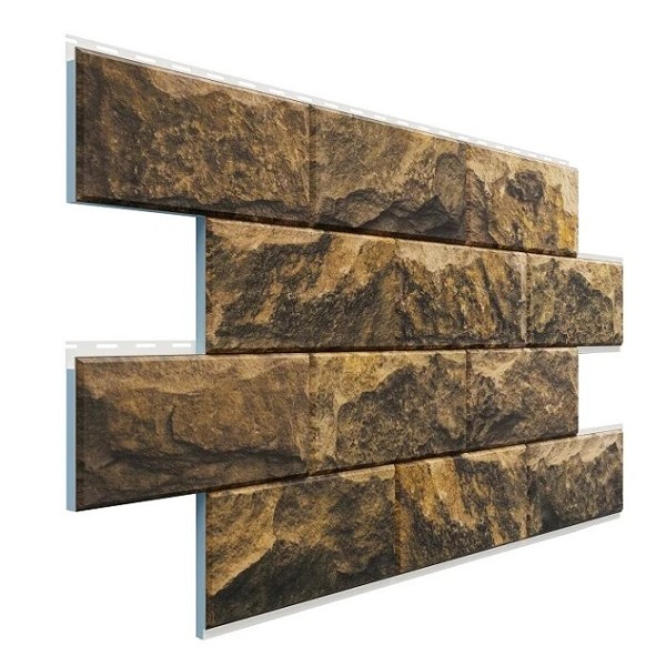 Фасадная термопанель Доломит Дагестанский камень Тигровый глаз купить в Александрове