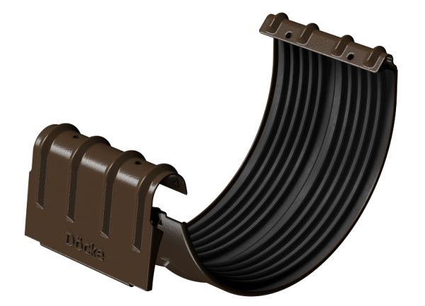 Соединитель желобов D125 Döcke STAL PREMIUM Каштан, (RAL 8017) купить в Александрове