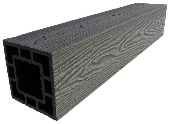 Столб опорный ДПК 3D GardenParkett фактура дерева Графит купить в Александрове