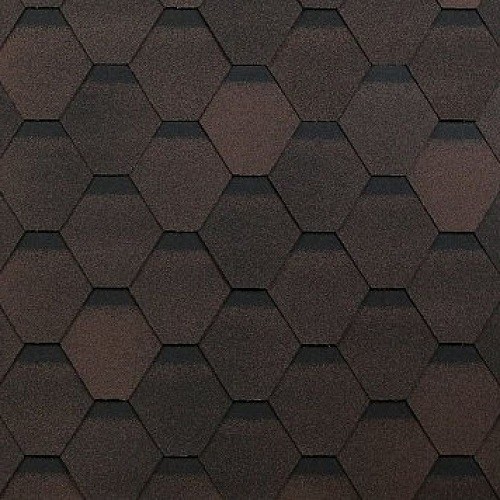 Гибкая черепица Shinglas, коллекция Оптима – Коричневый купить в Александрове