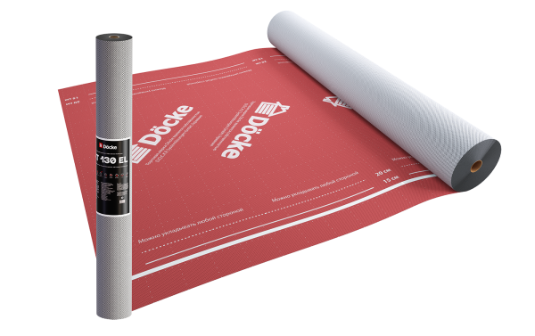 Супердиффузионная мембрана Docke, АT 130 EL трёхслойная, (универсальная с клеевой полосой) купить в Александрове