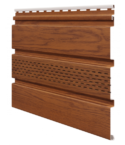 Софит ламинированный VOX NATURE с центральной перфорацией, Золотой-дуб купить в Александрове