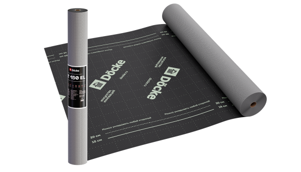 Супердиффузионная мембрана Docke, АT 150 EL трёхслойная, (универсальная с клеевой полосой) купить в Александрове