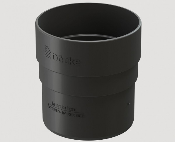 Муфта соединительная ПВХ Docke STANDART серый купить в Александрове