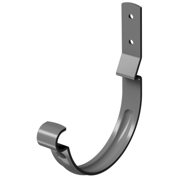 Карнизный крюк короткий (гнутый) D125 Döcke STAL PREMIUM Графит, (RAL 7024)
