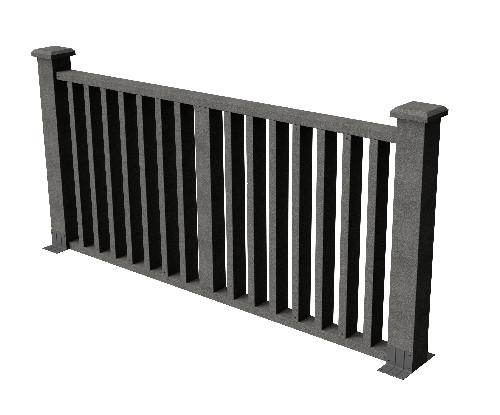 Ограждения декоративное ДПК GRINDERDECO Риальто серый базальт купить в Александрове